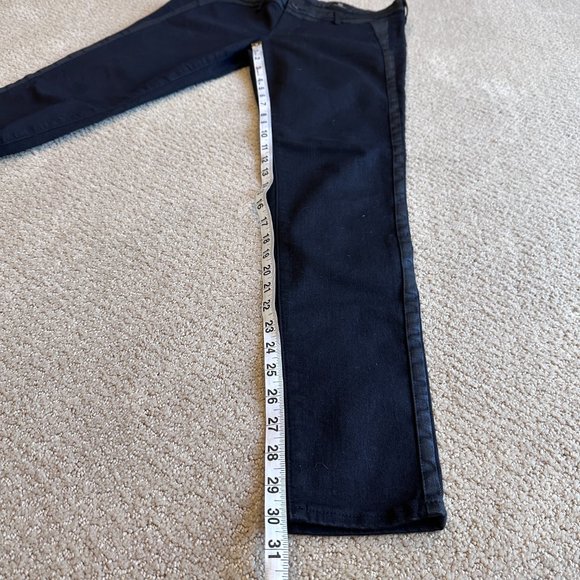 AG Adriano Goldschmied Jean Jackson Black Contour Tuxedo Skinny Low Boho Size 31 - Picture 10 of 15